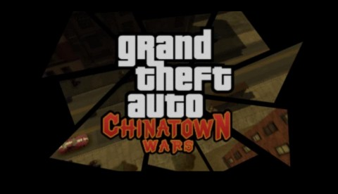 Grand Theft Auto: Chinatown Wars title screen for PSP